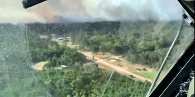 Est casi extinguido el fuego en el balneario La Esmeralda