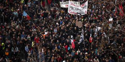 Los sindicatos franceses, en la calle contra la reforma de pensiones