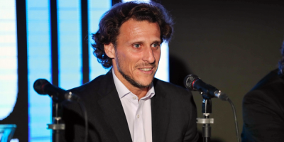 Su�rez, Cavani, Riquelme y Zanetti acompa�an a Diego Forl�n en su despedida