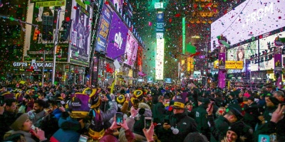 Un milln de personas recibe el 2020 en Times Square con el Imagine de Lennon