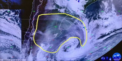 El Inumet confirm la llegada del humo de los incendios en Australia