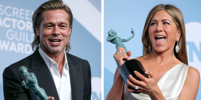 Brad Pitt y Jennifer Aniston acaparan el protagonismo en los premios SAG