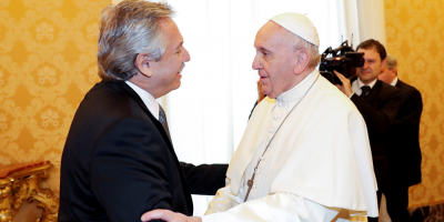 El papa pidi al presidente argentino que sea "mensajero de paz"