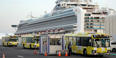 Concluy el libre desembarco de pasajeros de crucero en Japn tras cuarentena