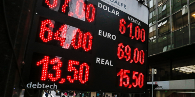 La bolsa de Buenos Aires cae un 5,87 % por "impacto global" del coronavirus