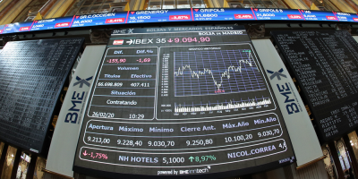 Las bolsas europeas abren con cadas superiores al 3 % por el coronavirus