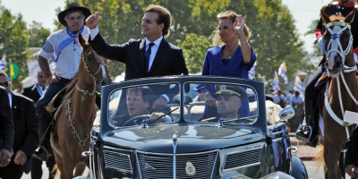 El vehculo que utiliz Lacalle Pou para trasladarse desde el Legislativo
