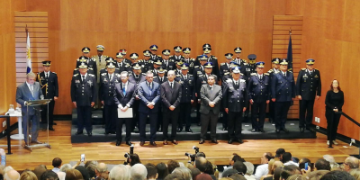 Con la asuncin de la Larraaga quedaron constituidas las nuevas autoridades policiales