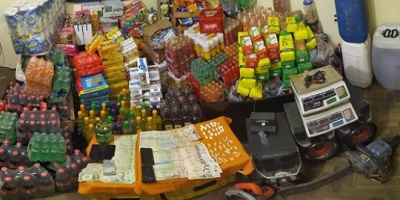 Tacuaremb: La Polica allan una vivienda y detuvo a tres personas por la venta de drogas y contrabando
