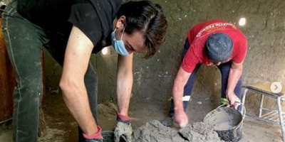 Juan Sartori y scar Andrade colaboraron juntos con la brigada solidaria del Sunca