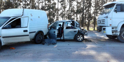 Cuatro personas lesionadas tras varios siniestros de trnsito en ruta 1