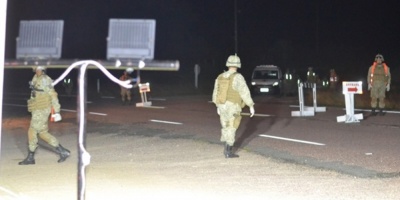 Un jeep militar que realizaba tareas de vigilancia en la frontera volc cerca de Carmelo