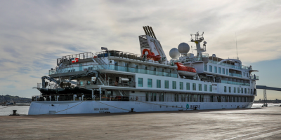 Fue desinfectado en su totalidad el crucero Greg Mortimer y esperan test para regreso