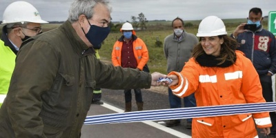 Inauguran tres tramos de la ruta 14 entre Flores y Sarand del Y