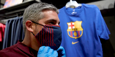 Las mascarillas, nueva revolucin en el merchandising futbolstico