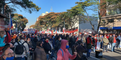 Abdala en acto del Pit-Cnt: "Queremos una respuesta a la altura de la necesidad"