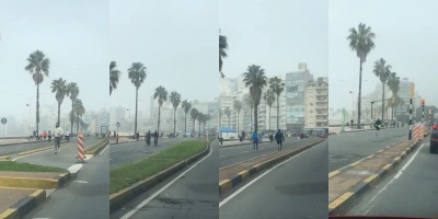 Intensa niebla afect a la costa sur del pas