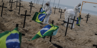 Brasil se acerca a los 70.000 muertos por COVID-19, con 1.220 el �ltimo d�a