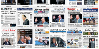 La prensa italiana se refiere a la "huida" de Juan Carlos I tras "esc�ndalos"