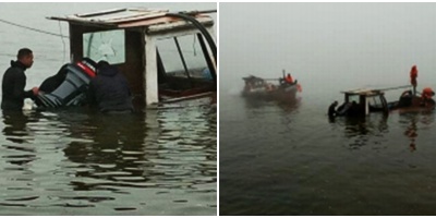 Rescatan a dos tripulantes tras zozobrar embarcaci�n