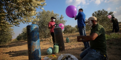 Israel bombardea Gaza y frena env�os de combustible por globos incendiarios