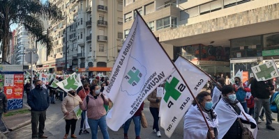 La FUS se moviliz� hacia la Torre Ejecutiva para rechazar los recortes que proyecta el Gobierno