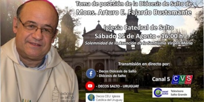 Mons. Arturo Fajardo asumir� como s�ptimo Obispo de Salto