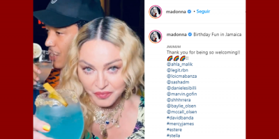 Madonna celebra sus 62 a�os en Jamaica en una fiesta con su novio y sus hijos