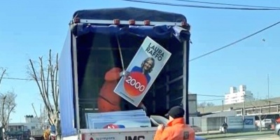 Ojeda sobre remoci�n de carteles de la Lista 2000: "Lo m�nimo que deber�an hacer es volverlos a colocar donde estaban"