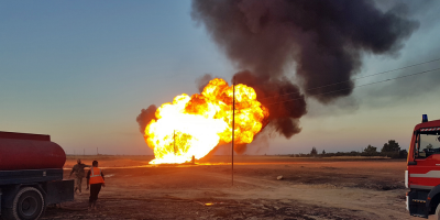 Una explosi�n en un gasoducto provoca un apag�n el�ctrico en Siria