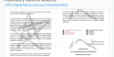Tupamaros denuncian "el modelo regresivo y hambreador del actual gobierno"