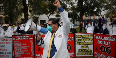 Per�: m�dicos hacen paro de 48 horas en medio de la pandemia