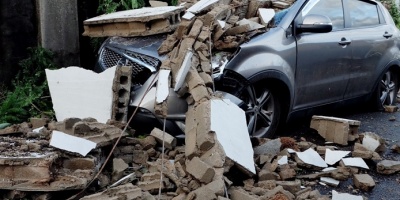 El tif�n Maysak causa inundaciones y da�os materiales en las dos Coreas