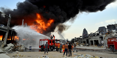 Nuevo incendio en el puerto de Beirut, en almac�n de neum�ticos