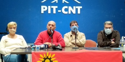El PIT-CNT se mostr� conforme con el acatamiento al paro de este jueves