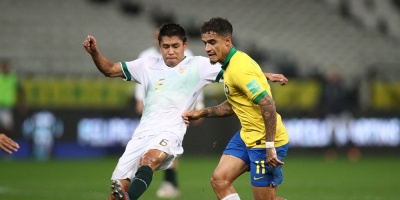 Brasil endosa 5 a Bolivia y ya comanda las eliminatorias