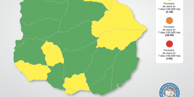 Infect�logo advirti� que siete departamentos est�n en riesgo amarillo por la covid