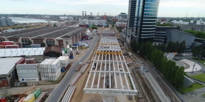 Obras del nuevo viaducto en la rambla portuaria registran un 60 % de avance