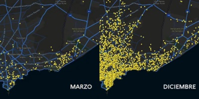 Mapa animado muestra evoluci�n de contagios en Montevideo