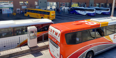Un 10 % menos de �mnibus partieron desde la terminal de Tres Cruces previo a A�o Nuevo