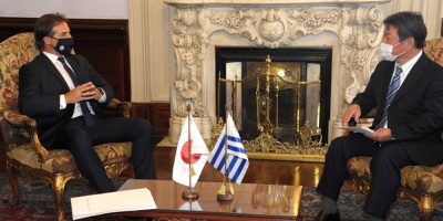 Presidente Lacalle Pou recibi� al canciller japon�s, Toshimitsu Motegi