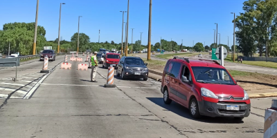 Enlentecimiento en accesos a Montevideo por ruta 1 debido a obras en el pavimento