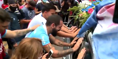 Los hinchas de Nacional despidieron al "Morro" Garc�a