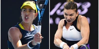 Muguruza y Osaka con solvencia; Halep con apuros hacia tercera ronda