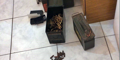 Incautaron 3.480 municiones de guerra tras denuncia por violencia dom�stica
