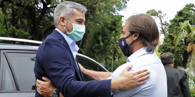 Lacalle Pou destac� las relaciones complementarias con Paraguay tras reunirse con su hom�logo guaran� Mario Abdo Ben�tez