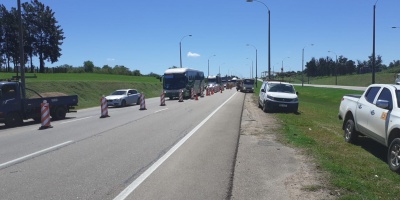 Comenz� el cierre de la rotonda de Ruta 5 y Camino Eduardo P�rez