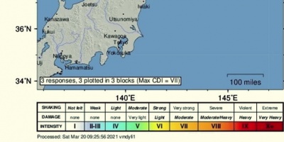 Levantan la alerta de tsunami tras fuerte terremoto en el noreste de Jap�n