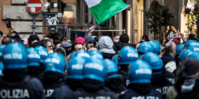 Varios heridos en choques entre manifestantes y polic�a en el norte de Italia