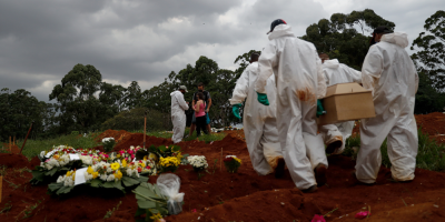 Brasil suma 3.459 nuevas muertes por covid-19 y supera las 360.000 en total
